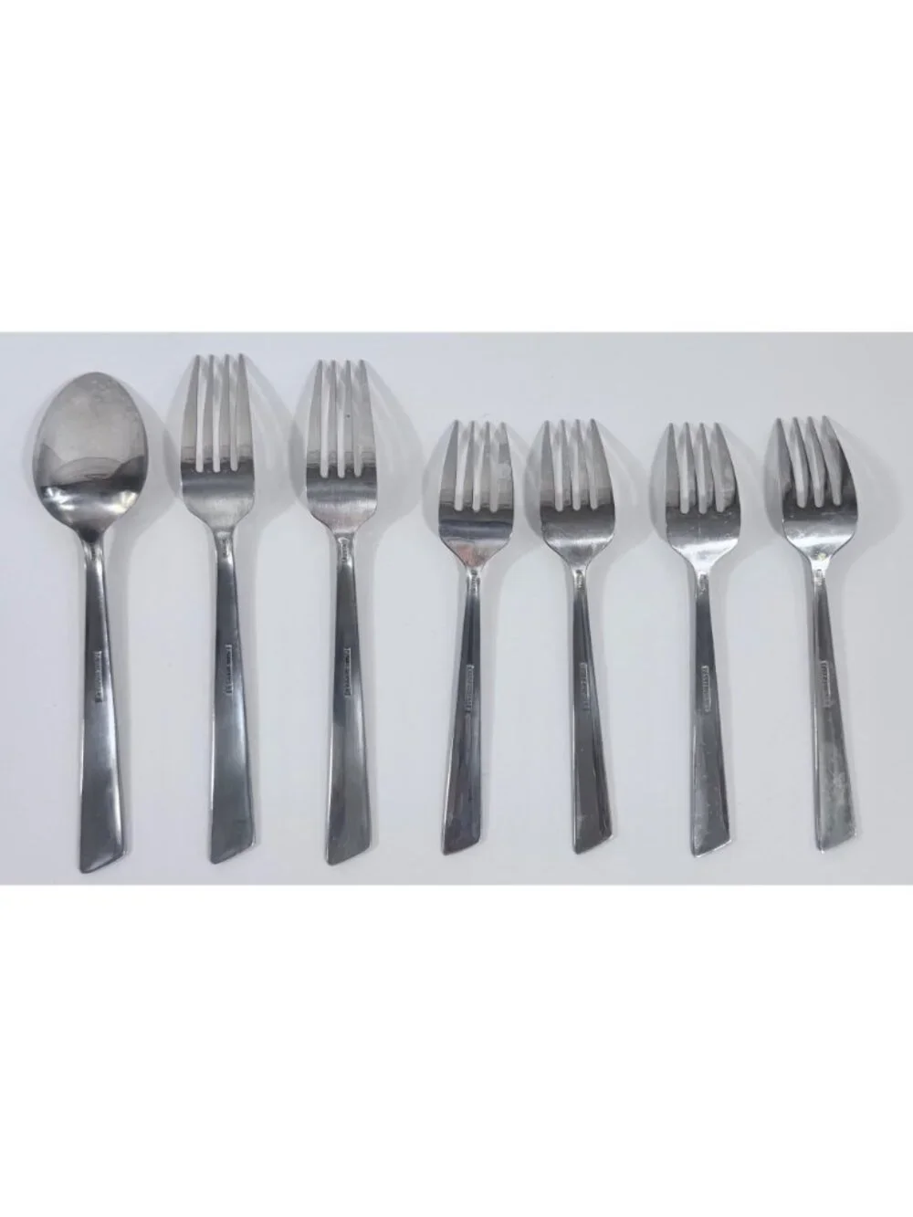 Farberware 7-Piece Replacement Flatware Set 6 Forks & 1 Spoon 18/10 Stainless St
